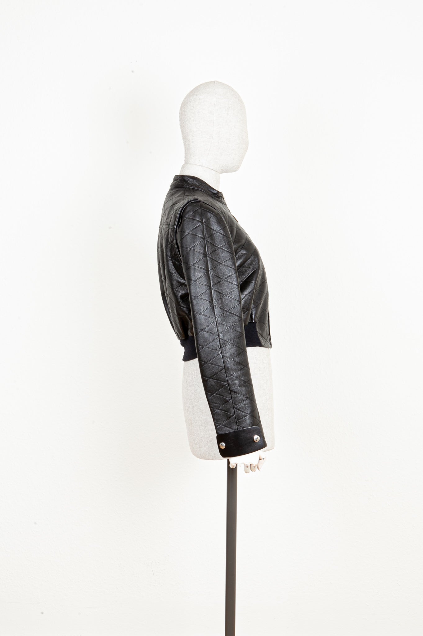 LOUIS VUITTON Leather Jacket Black