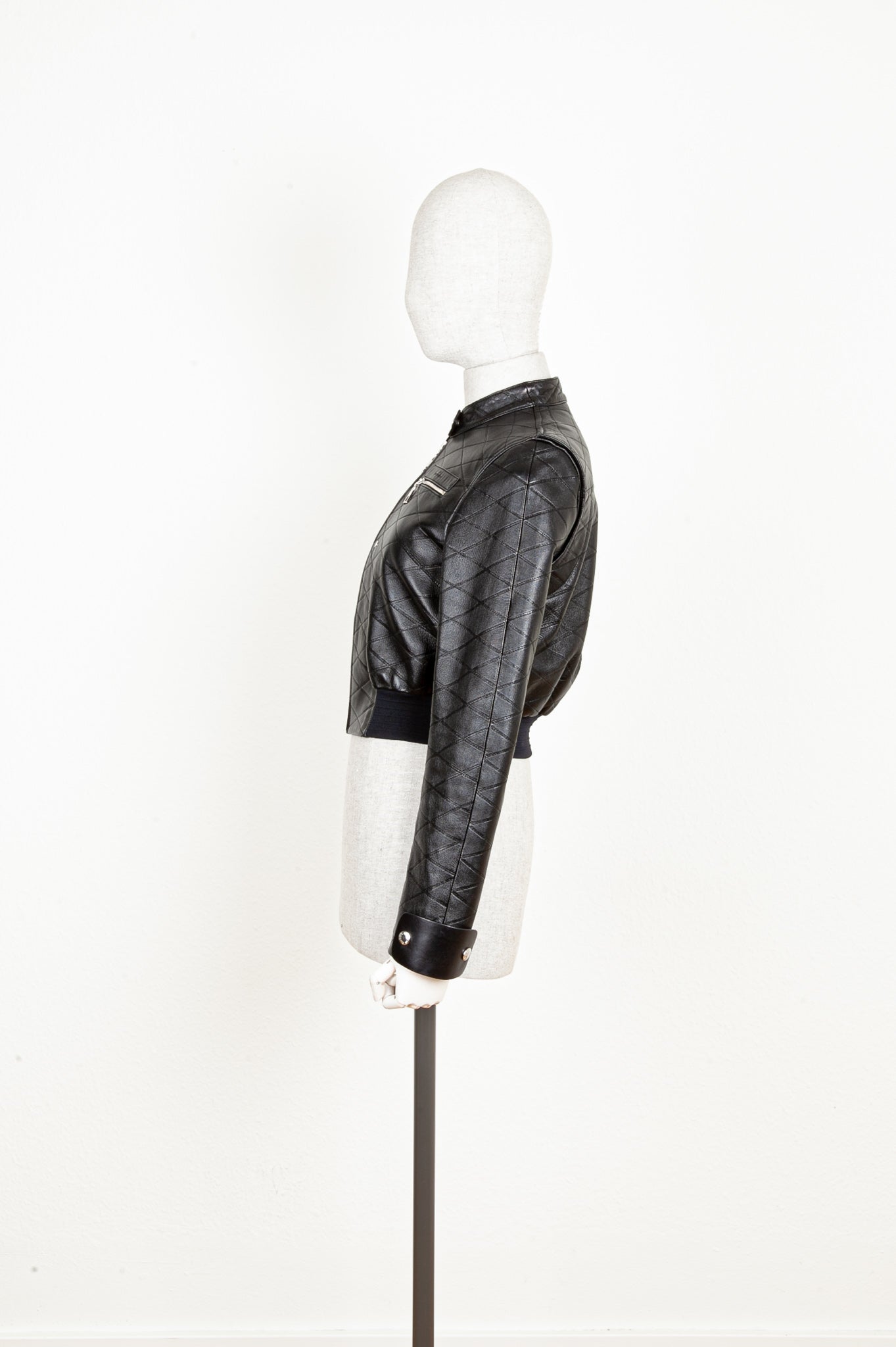 LOUIS VUITTON Leather Jacket Black