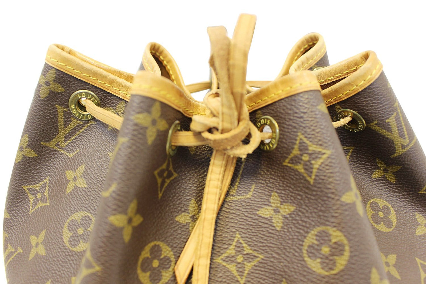 LOUIS VUITTON Monogram Canvas Petit Noe Brown Shoulder Bag