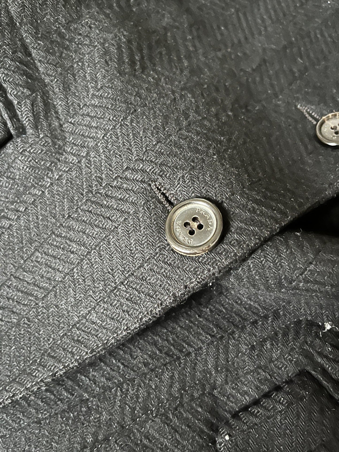 00s Prada Sport Wool Blazer in Black