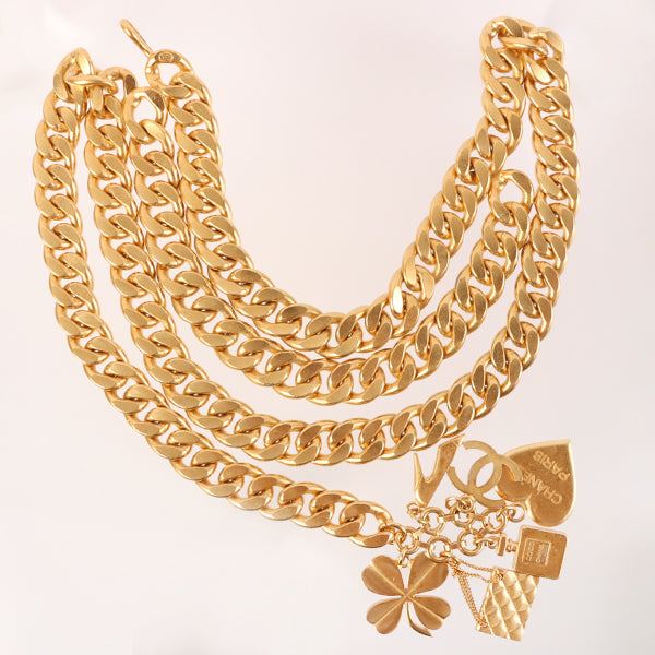 Chanel 1995 Made Cc Mark Multi Motif Chain Belt