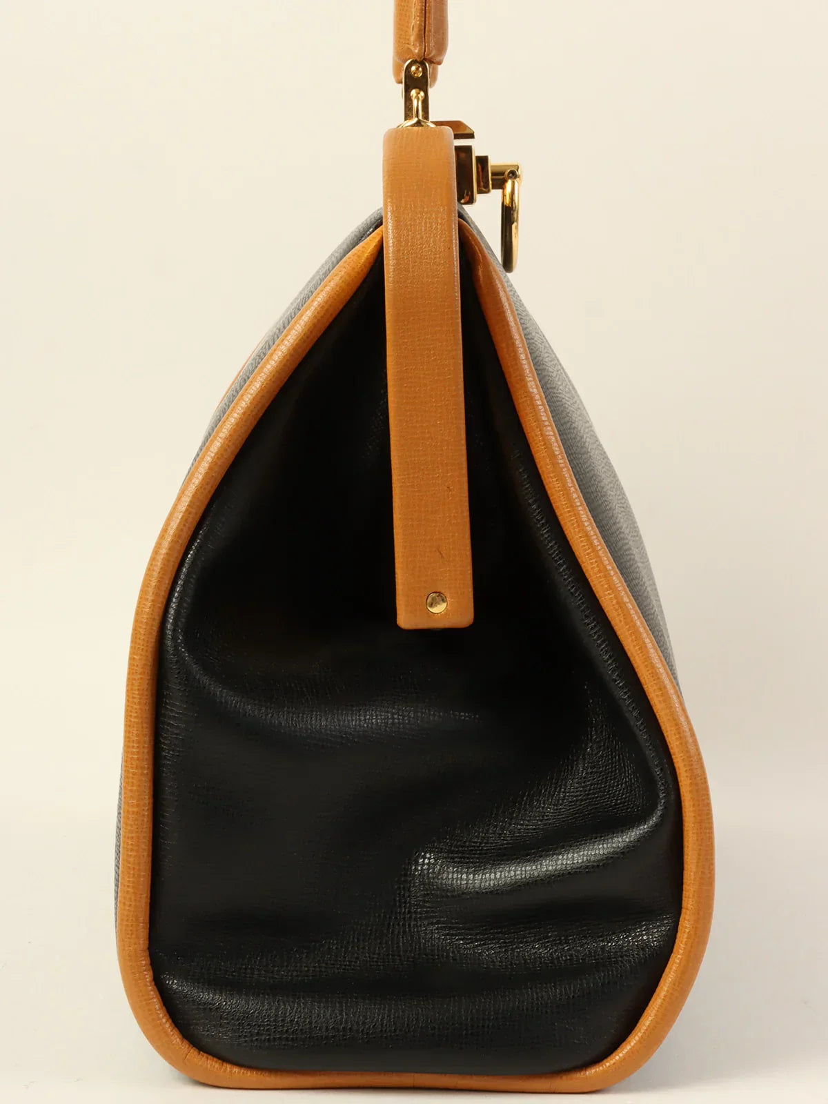 DIOR Logo Plate 2Way Bag Black/Beige