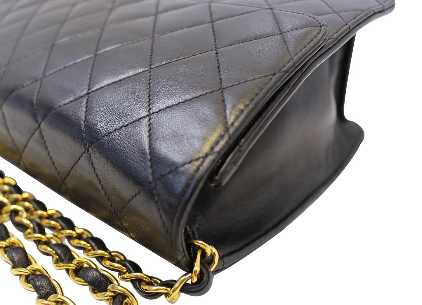 CHANEL Quilted  Leather Single Flap Black Shoulder Bag - Final Call