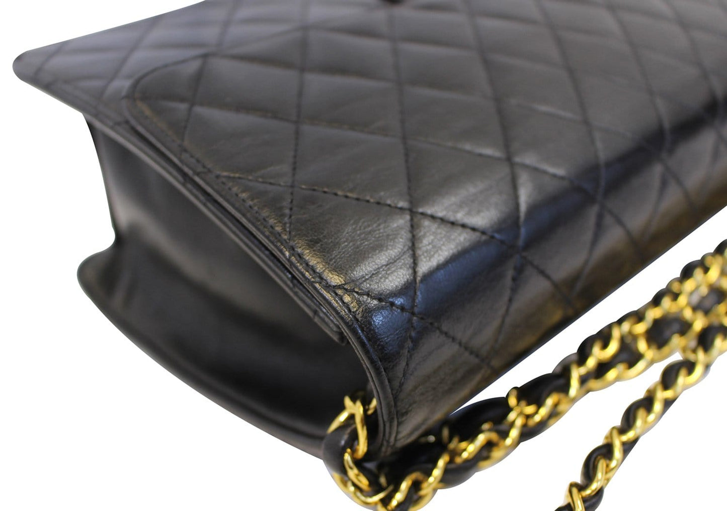 CHANEL Quilted  Leather Single Flap Black Shoulder Bag - Final Call