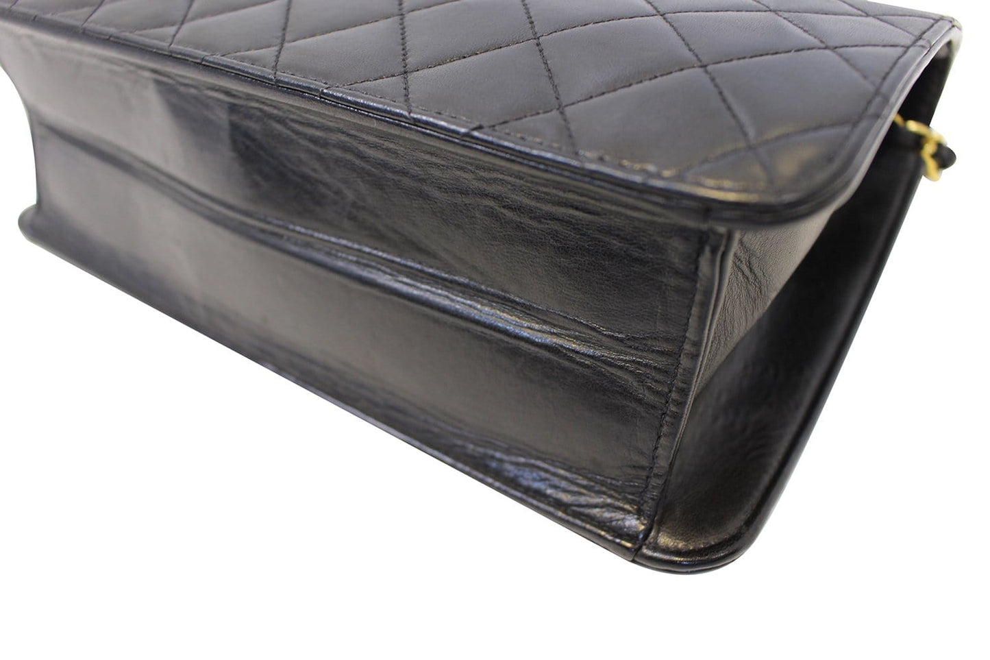 CHANEL Quilted  Leather Single Flap Black Shoulder Bag - Final Call