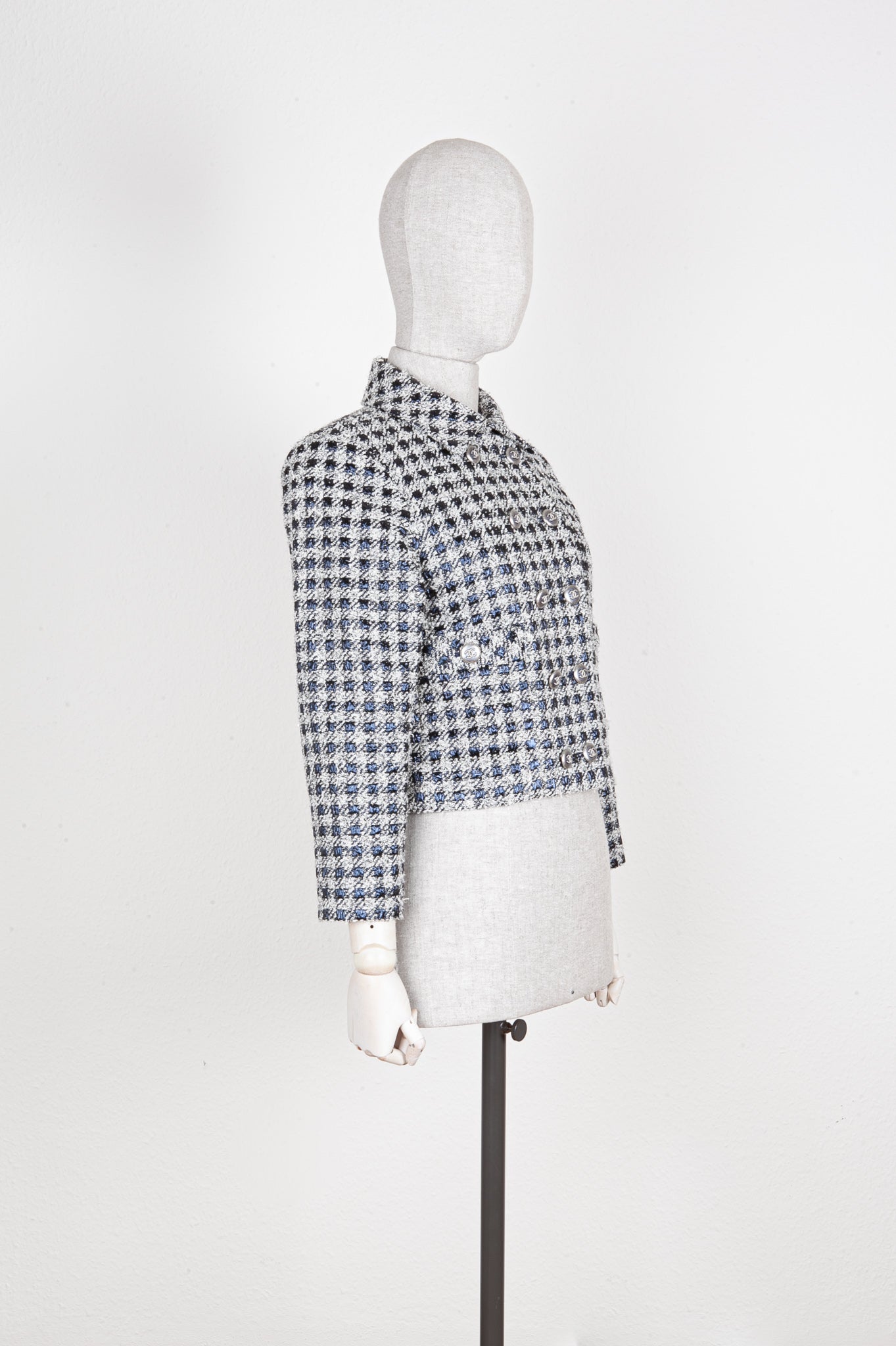 CHANEL Tweed Jacket 20P Navy