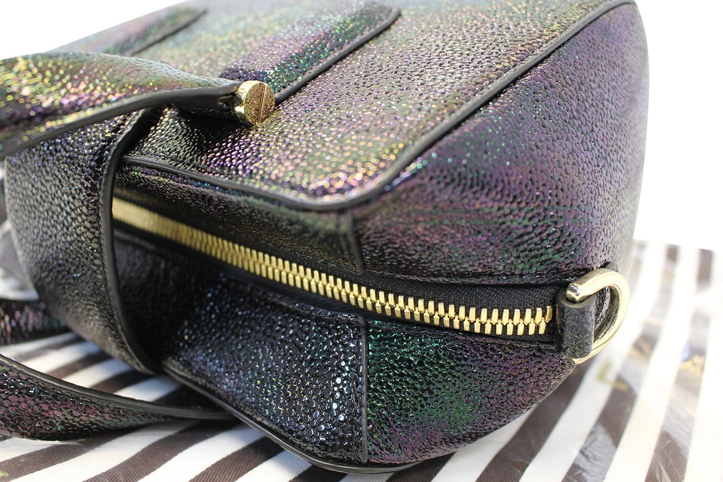 HENRI BENDEL Houston Petrol Mini Satchel Shoulder Bag