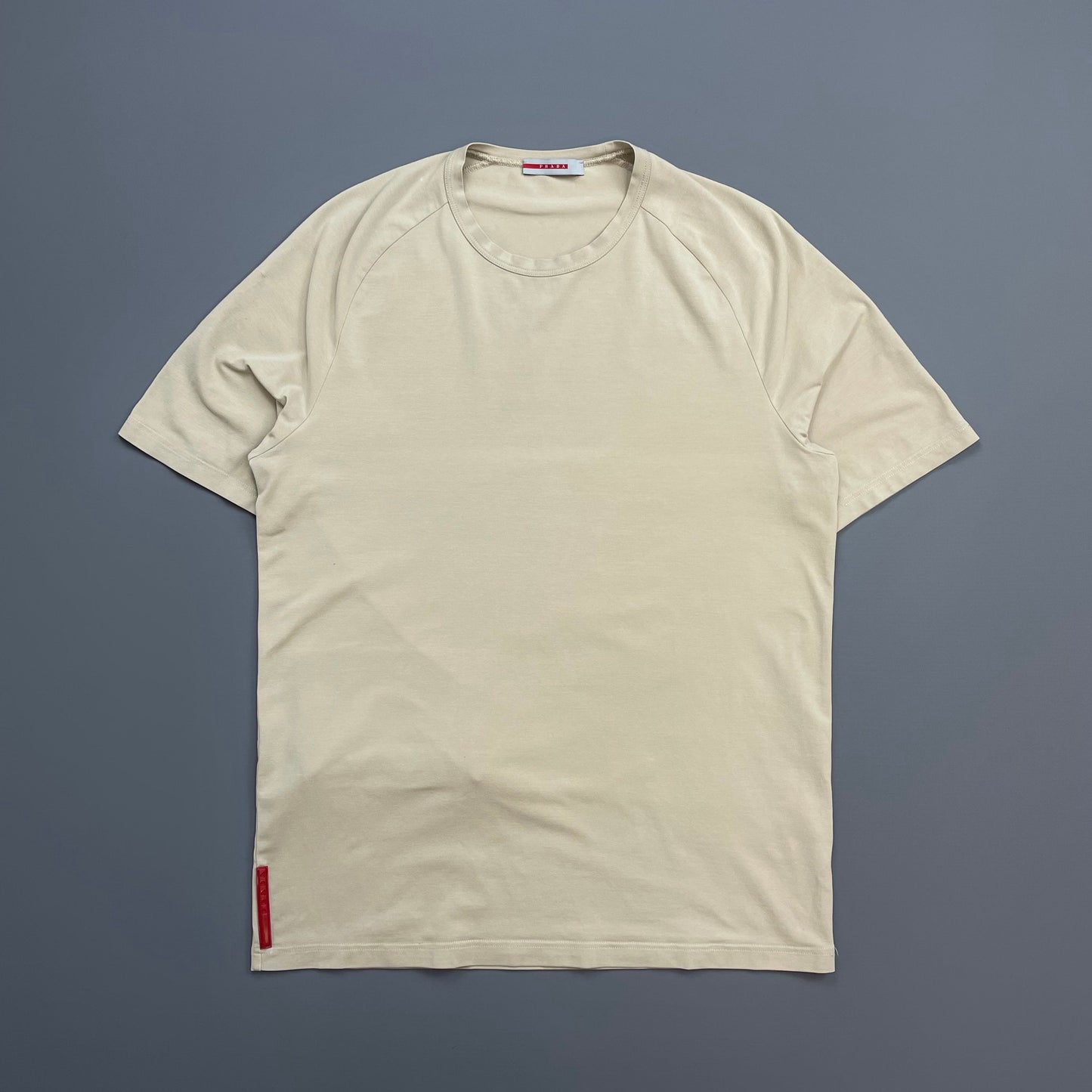 Prada Sport Beige 00s Rear Pocket Elastane T-Shirt