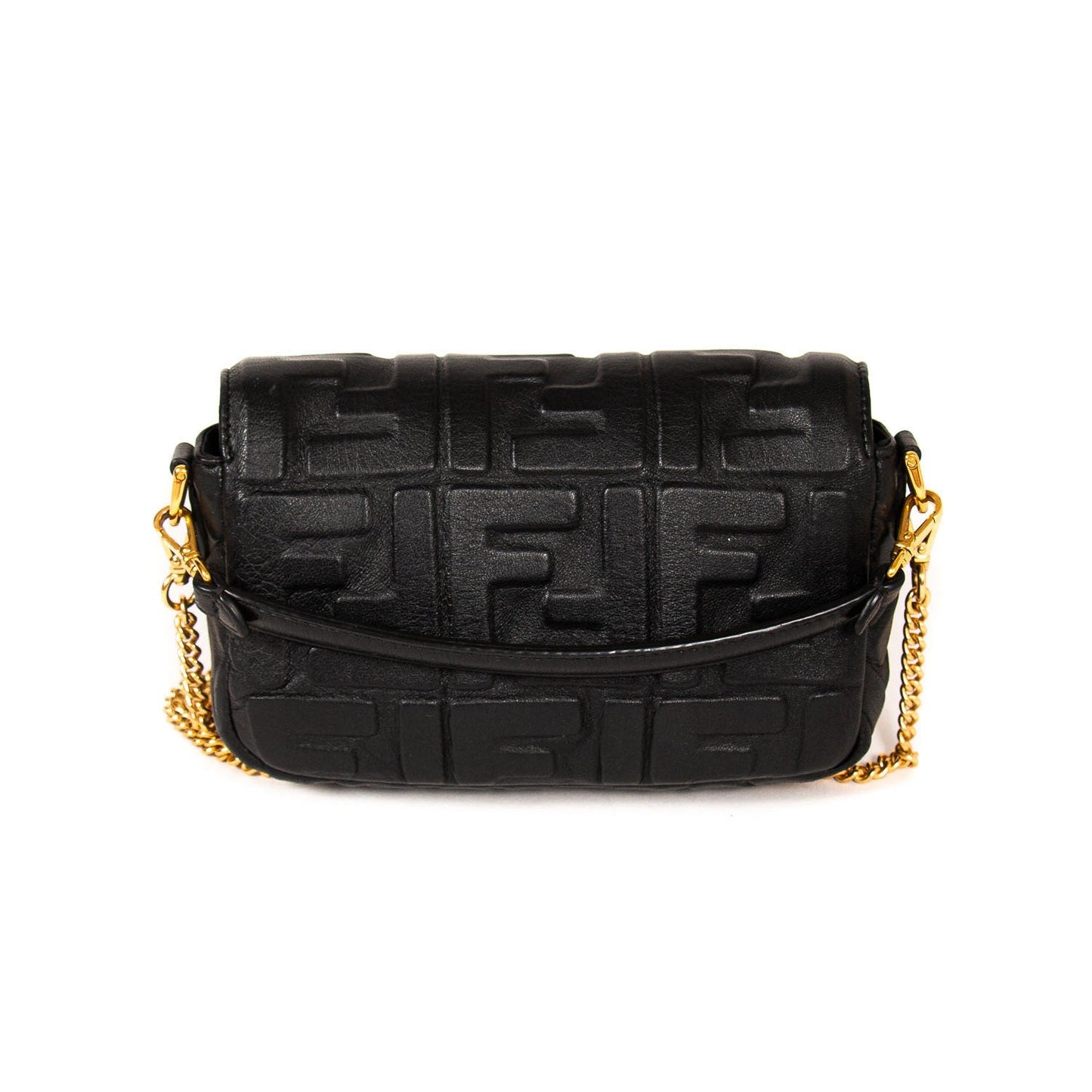 Fendi Leather Mini Baguette