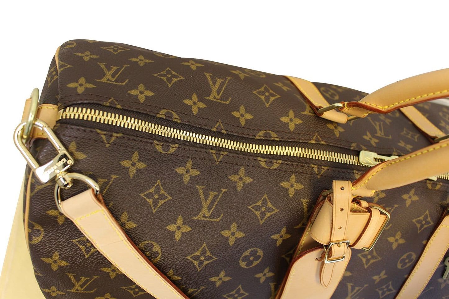 LOUIS VUITTON Monogram Canvas Keepall Bandouliere 55 Travel Bag