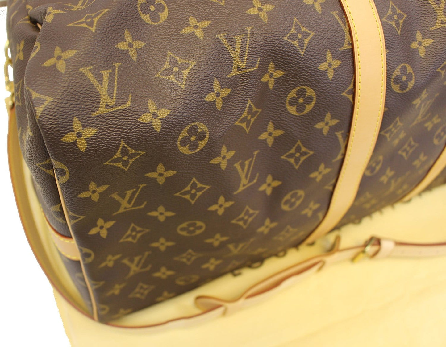LOUIS VUITTON Monogram Canvas Keepall Bandouliere 55 Travel Bag