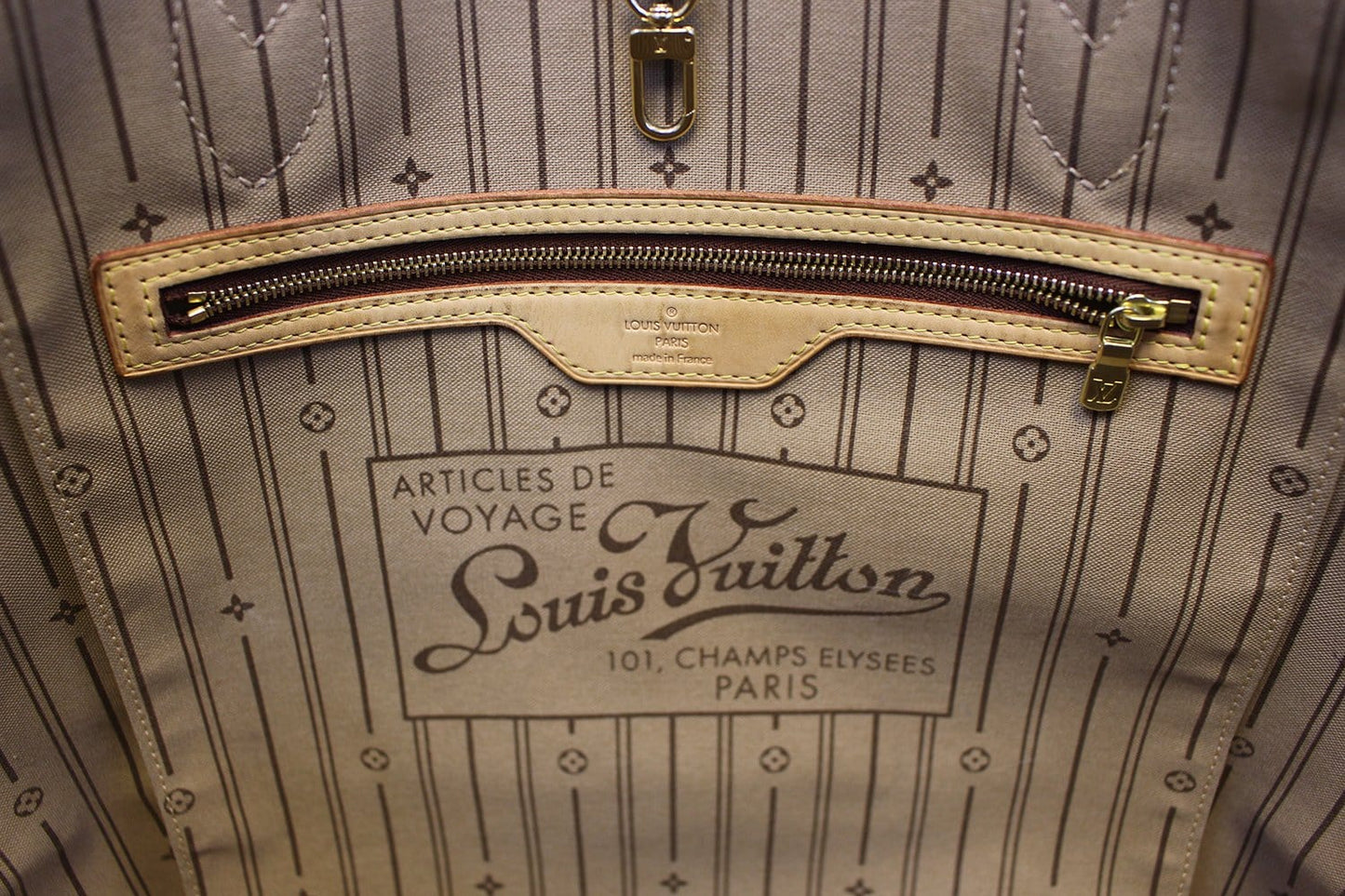 LOUIS VUITTON Monogram Canvas Neverfull GM Brown Tote Bag