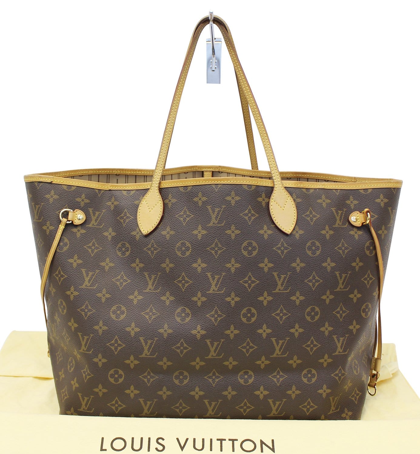 LOUIS VUITTON Monogram Canvas Neverfull GM Brown Tote Bag