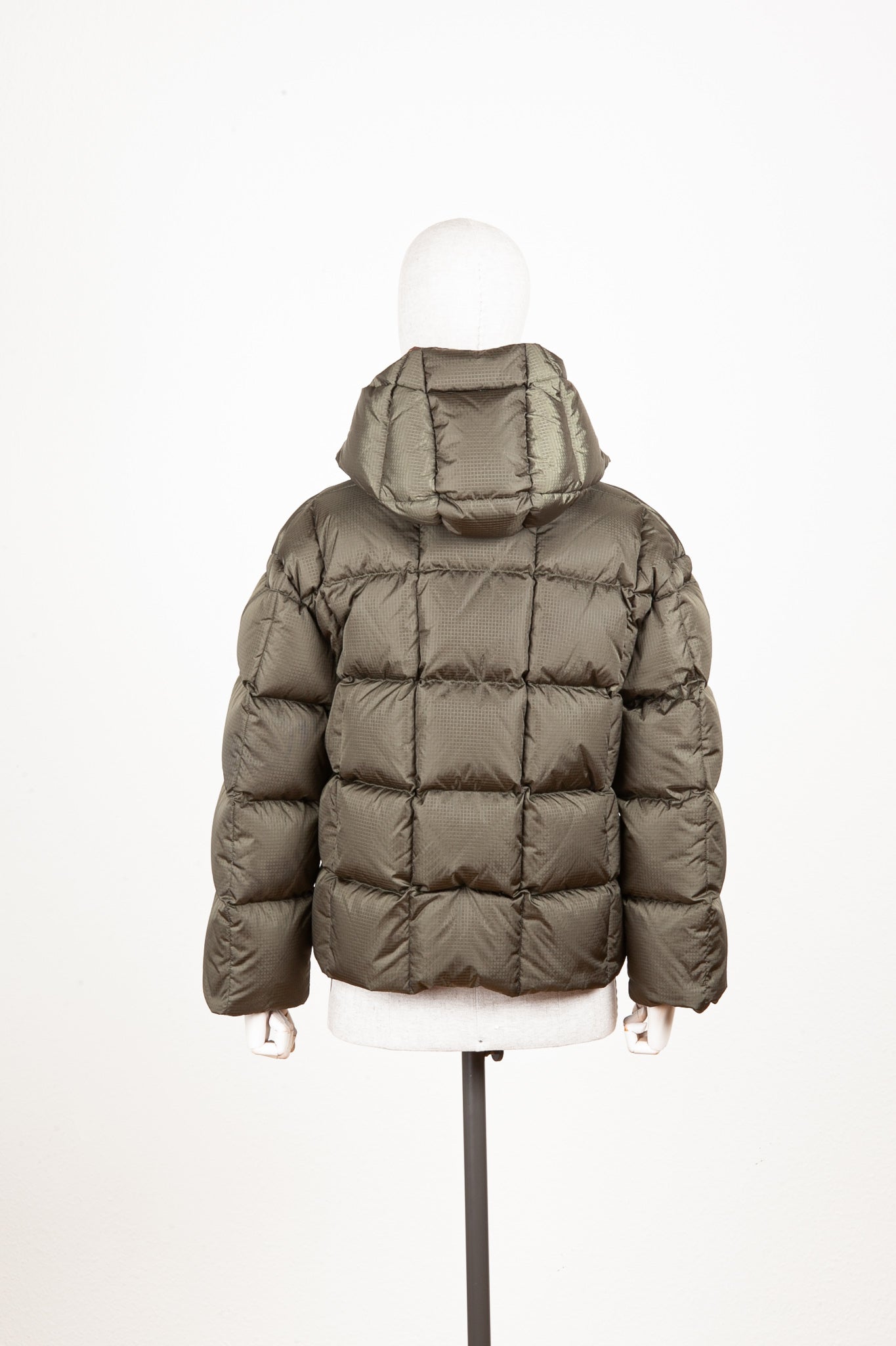 LOUIS VUITTON Hooded Quilted Puffer Jacket Green