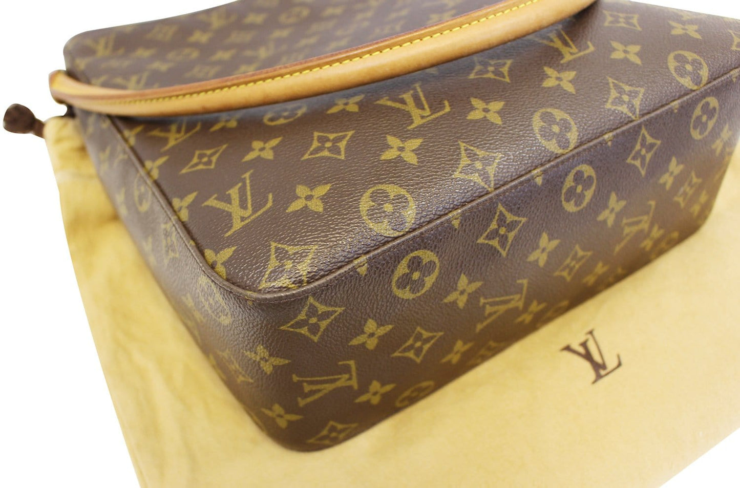 LOUIS VUITTON Monogram Canvas Looping GM Brown Shoulder Bag