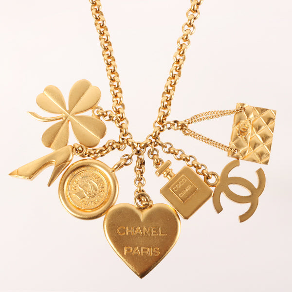 Chanel 1995 Made Cc Mark Multi Motif Swing Necklace