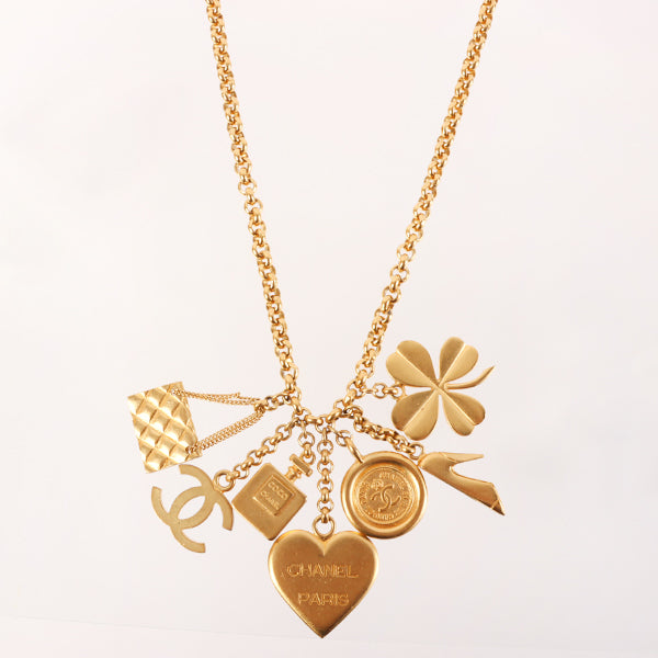 Chanel 1995 Made Cc Mark Multi Motif Swing Necklace