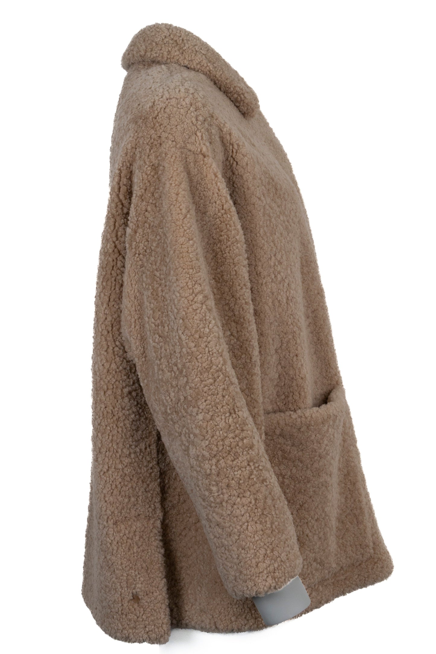 PRADA Oversize Jacket Shearling Beige