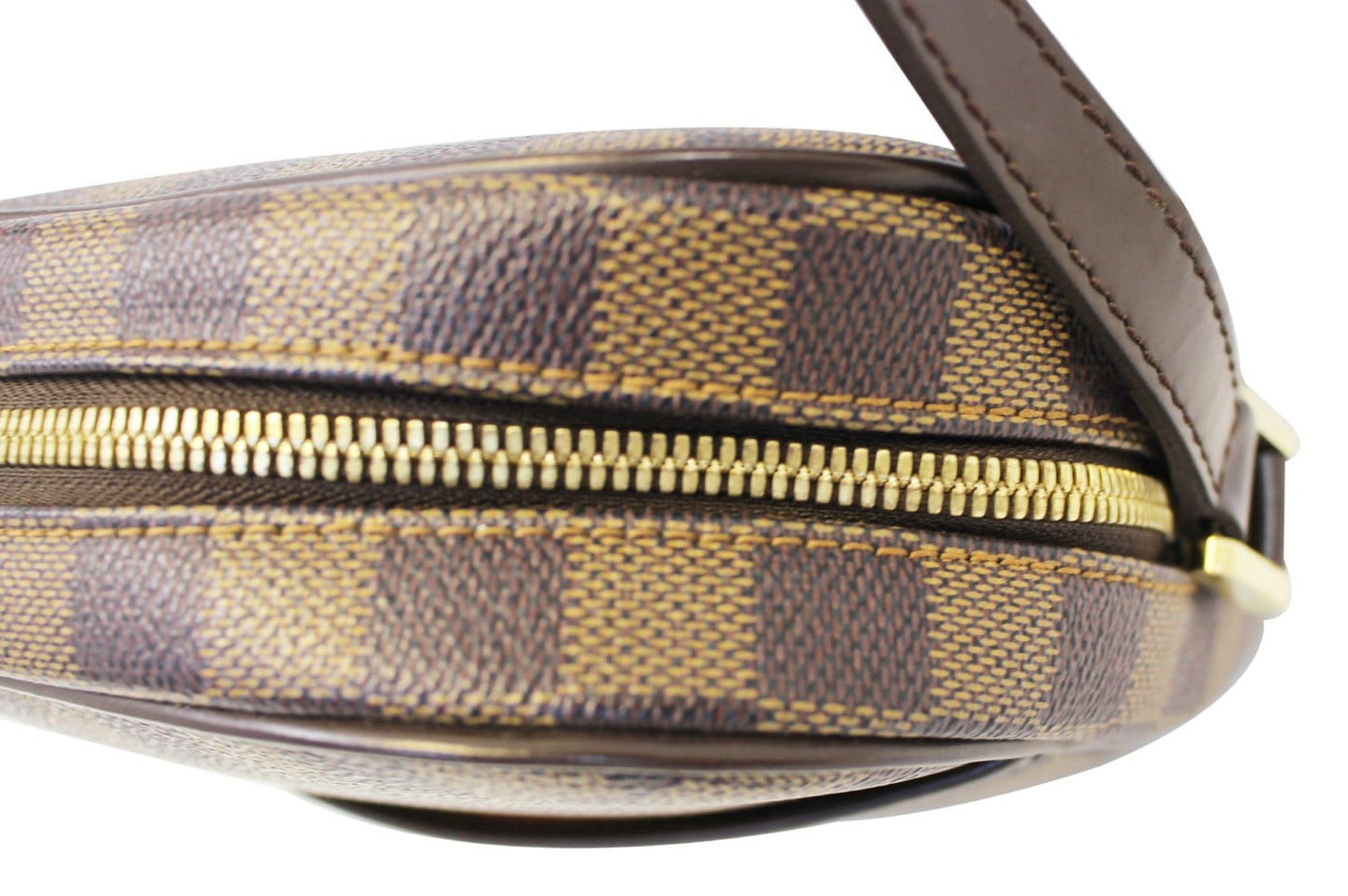 LOUIS VUITTON Damier Ebene Ipanema PM Brown Crossbody Bag