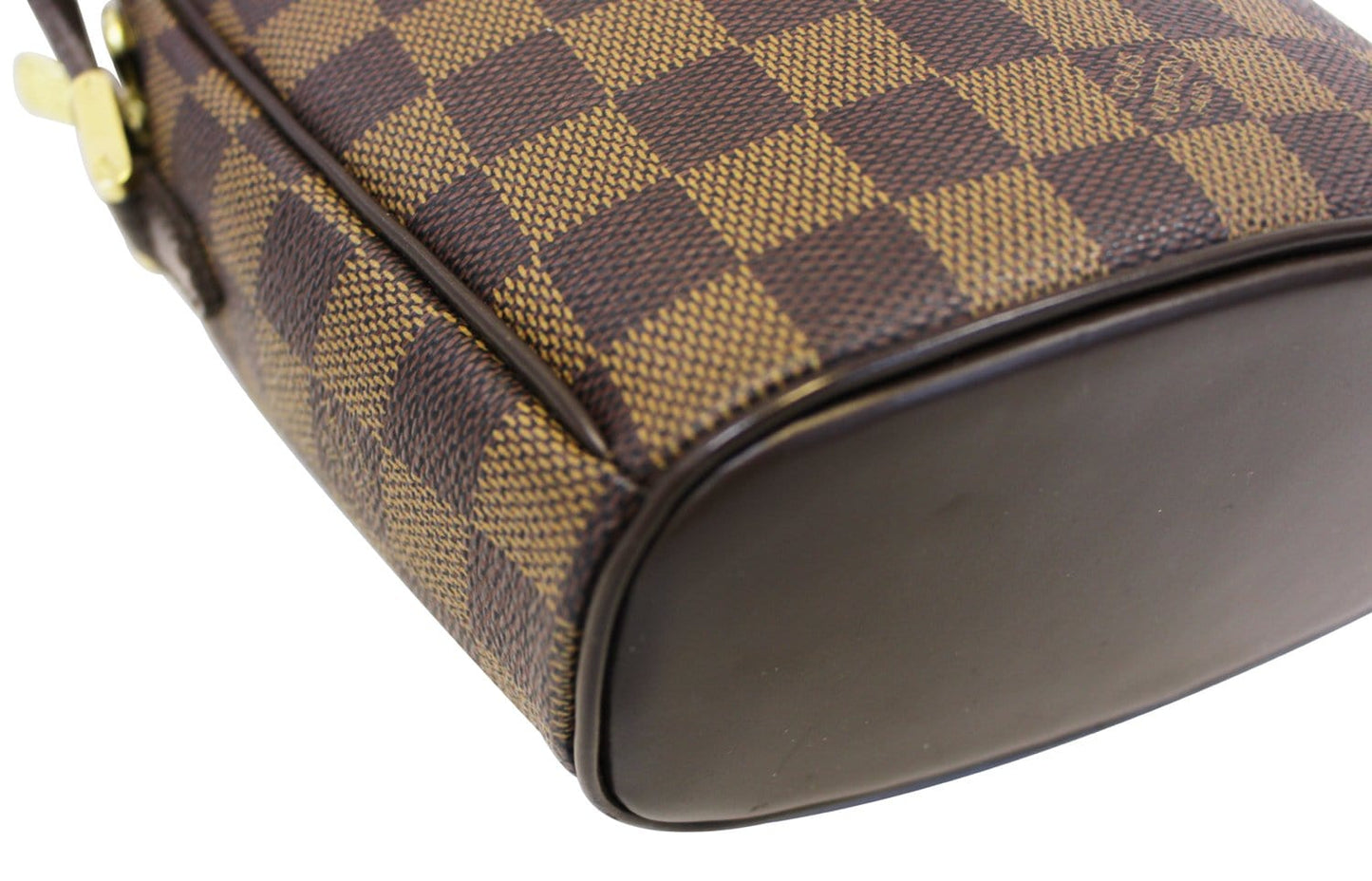 LOUIS VUITTON Damier Ebene Ipanema PM Brown Crossbody Bag