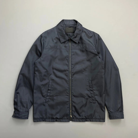 Prada Navy Nylon Overshirt Zip-Through Jacket