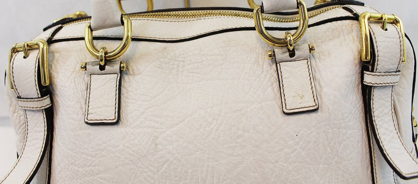 DOLCE & GABBANA Via San Damiano 7 White Shoulder Bag E3563