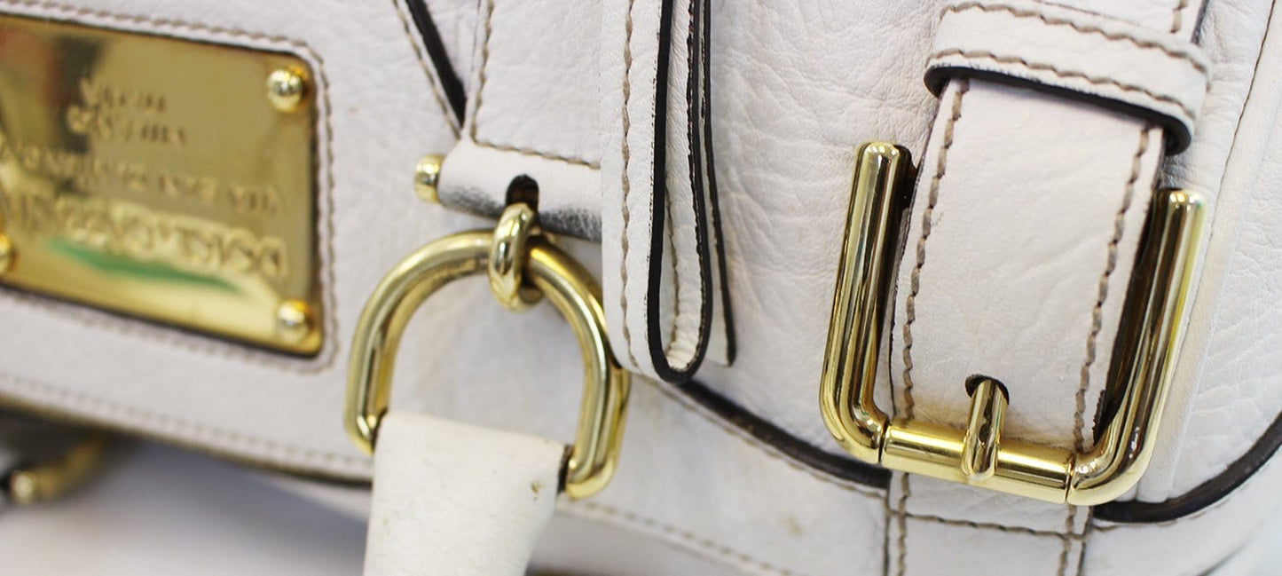 DOLCE & GABBANA Via San Damiano 7 White Shoulder Bag E3563