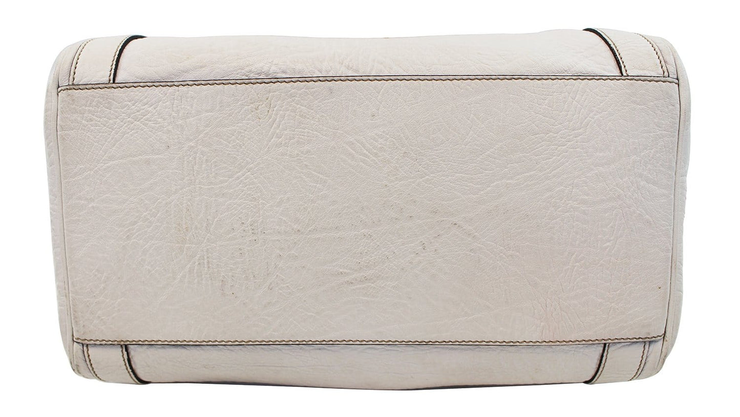 DOLCE & GABBANA Via San Damiano 7 White Shoulder Bag E3563