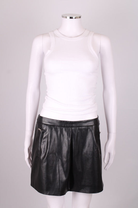 Prada Faux Mini Skirt Black S
