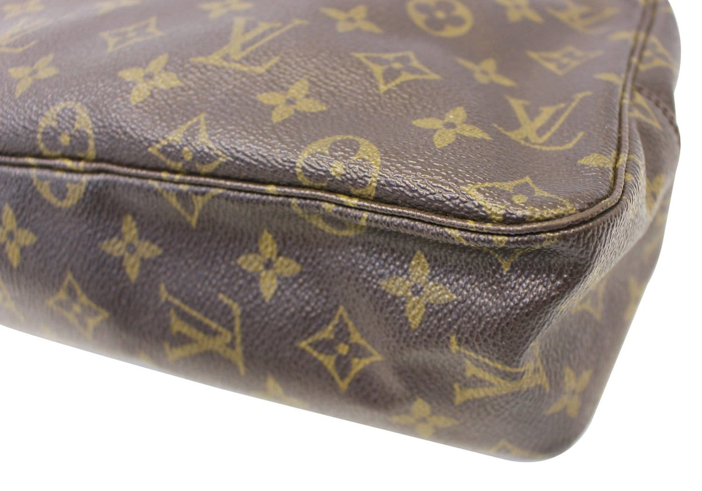 LOUIS VUITTON Monogram Trousse Toilette 28 Brown Cosmetic Pouch