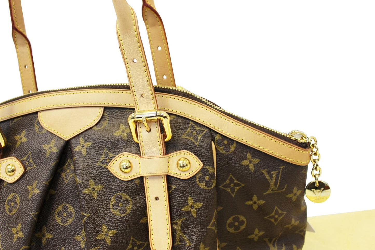 LOUIS VUITTON Monogram Canvas Tivoli GM Brown Satchel Bag