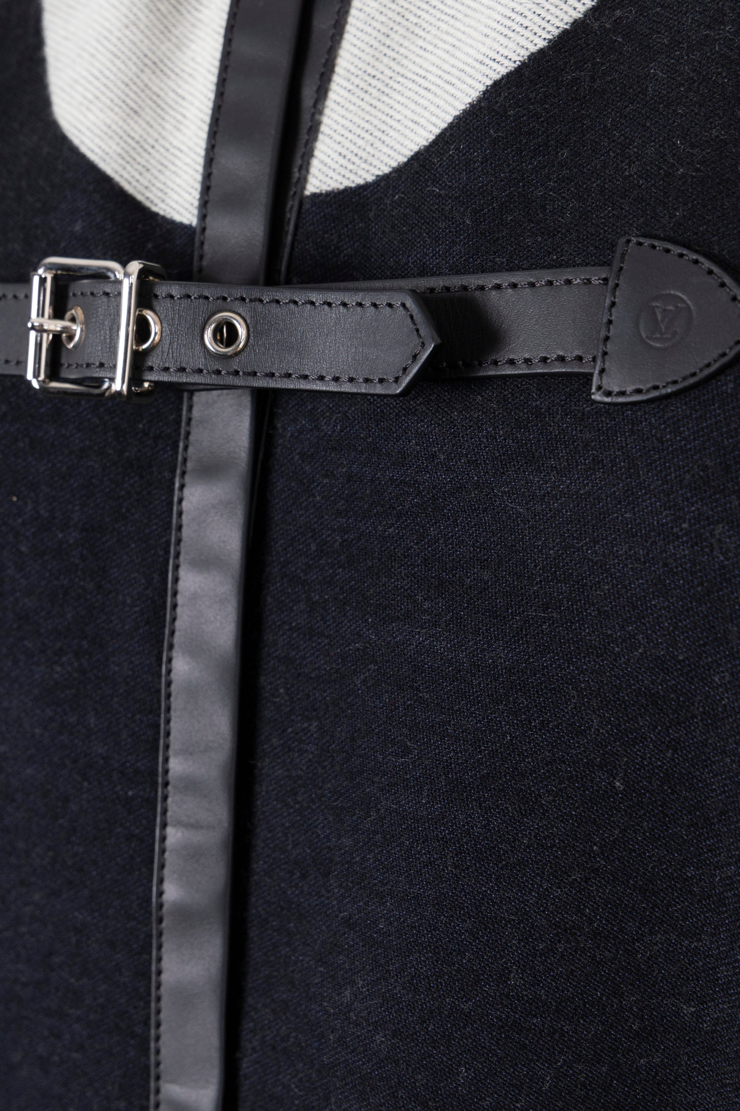 LOUIS VUITTON Cape Wool Leather Black Green