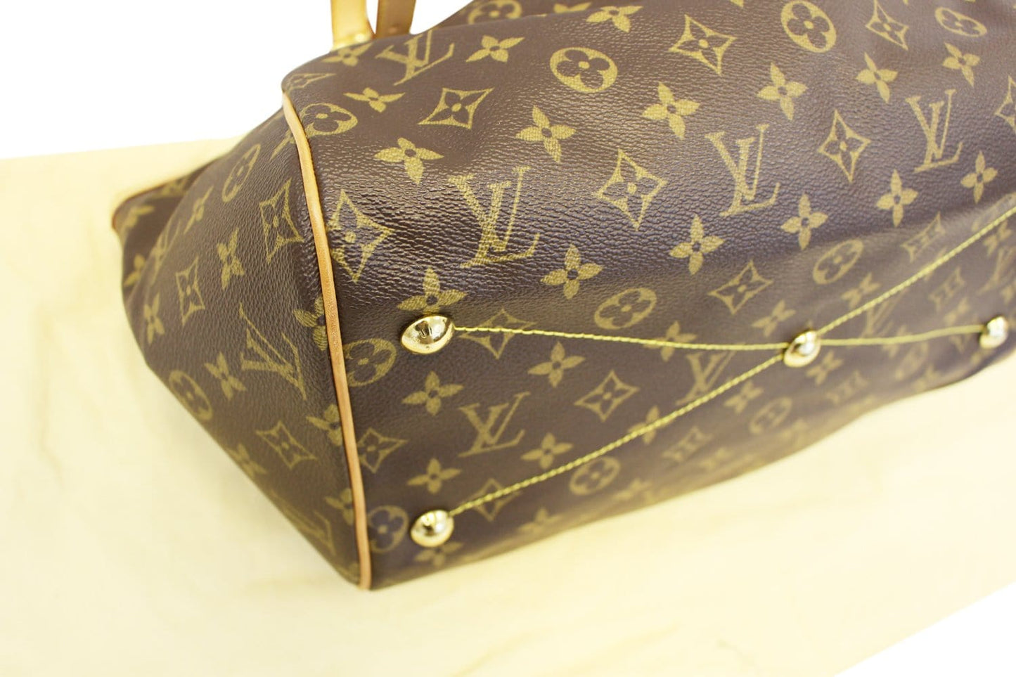 LOUIS VUITTON Monogram Canvas Tivoli GM Brown Satchel Bag
