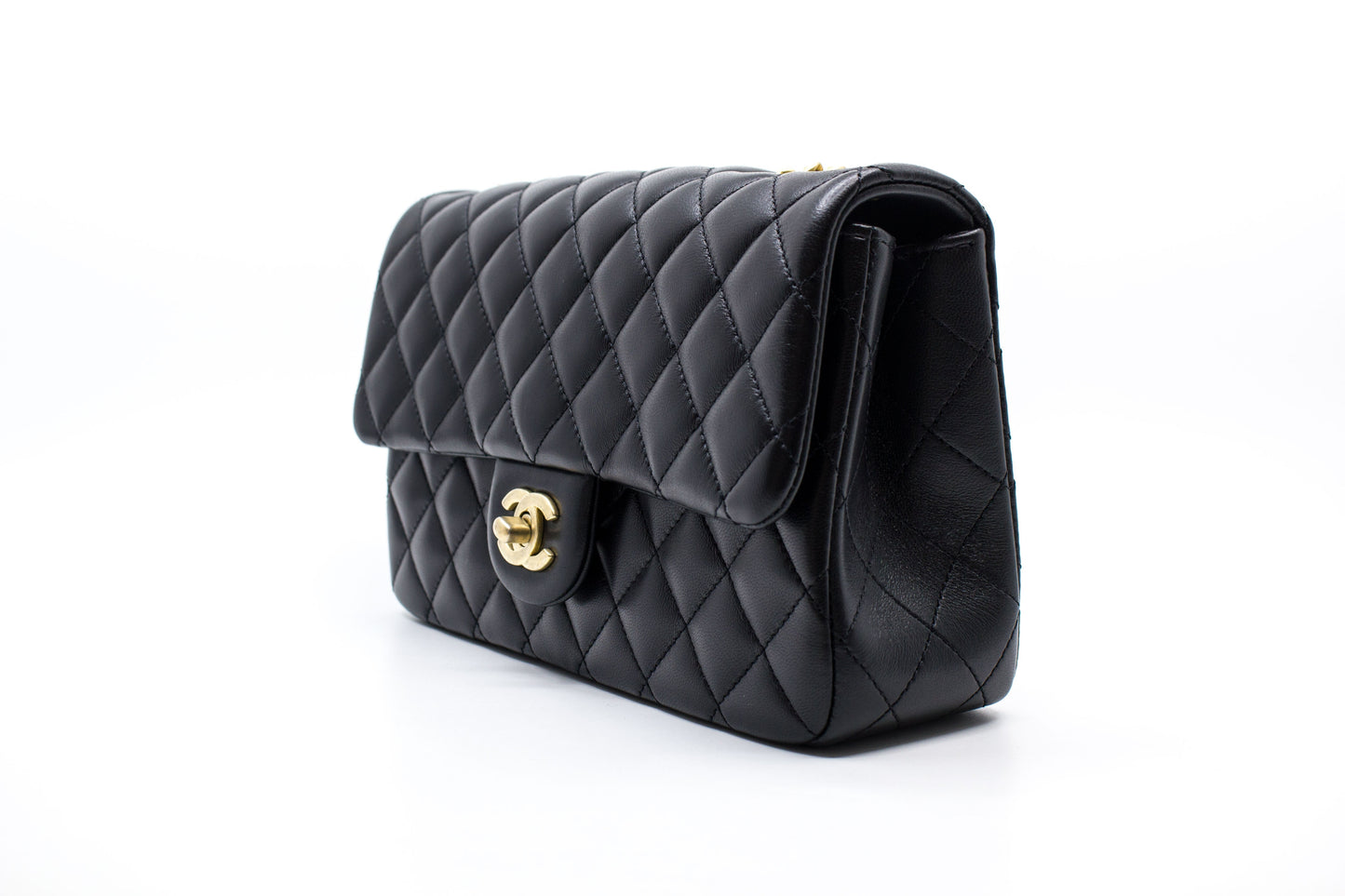 Chanel AS B Chanel S Flap Bag  Black /  Lambskin Shoulder Bags Ghw