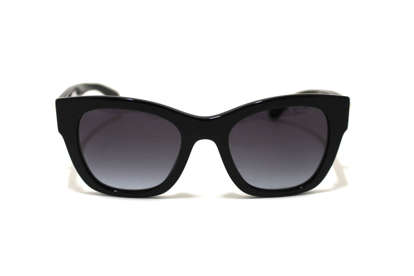 Chanel Black Polarized Charms Pearl Square Sunglasses A