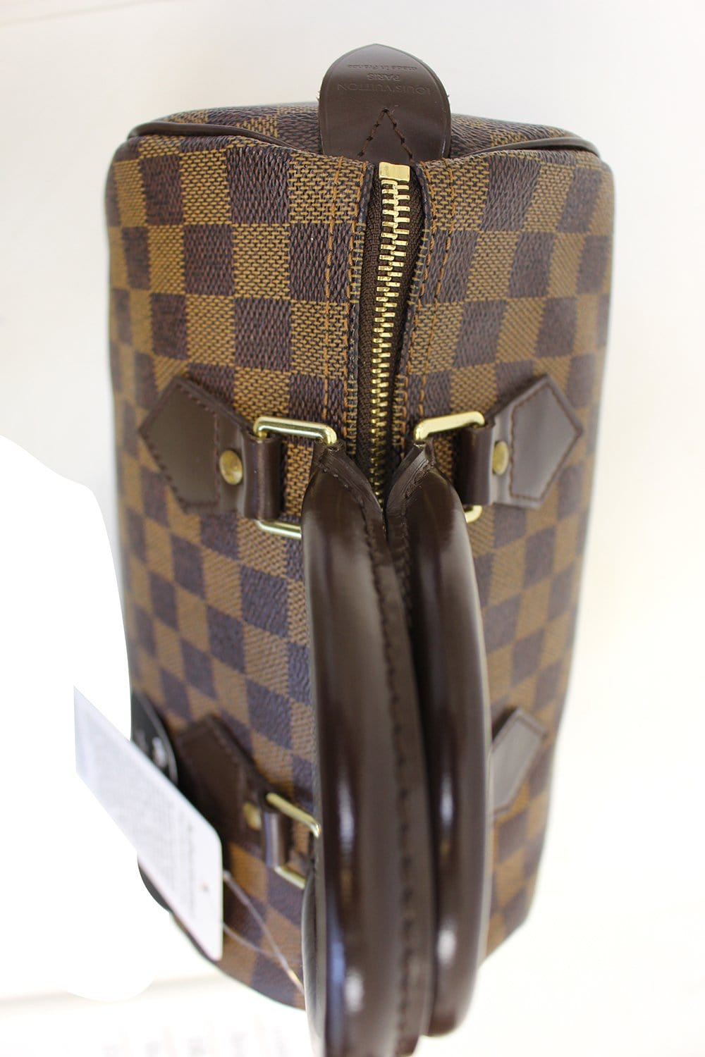 LOUIS VUITTON Damier Ebene Speedy 25 Satchel Brown Bag