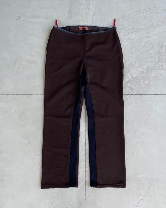 PRADA SPORT FW1999 TWO-TONE BROWN NYLON TRO RS - L