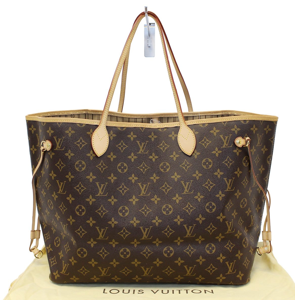 LOUIS VUITTON Monogram Canvas Neverfull GM Brown Tote Bag