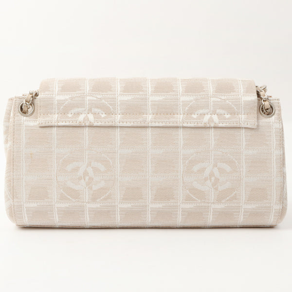 Chanel Around 2002 Made New Travel Line Matelasse Plate Chain Bag