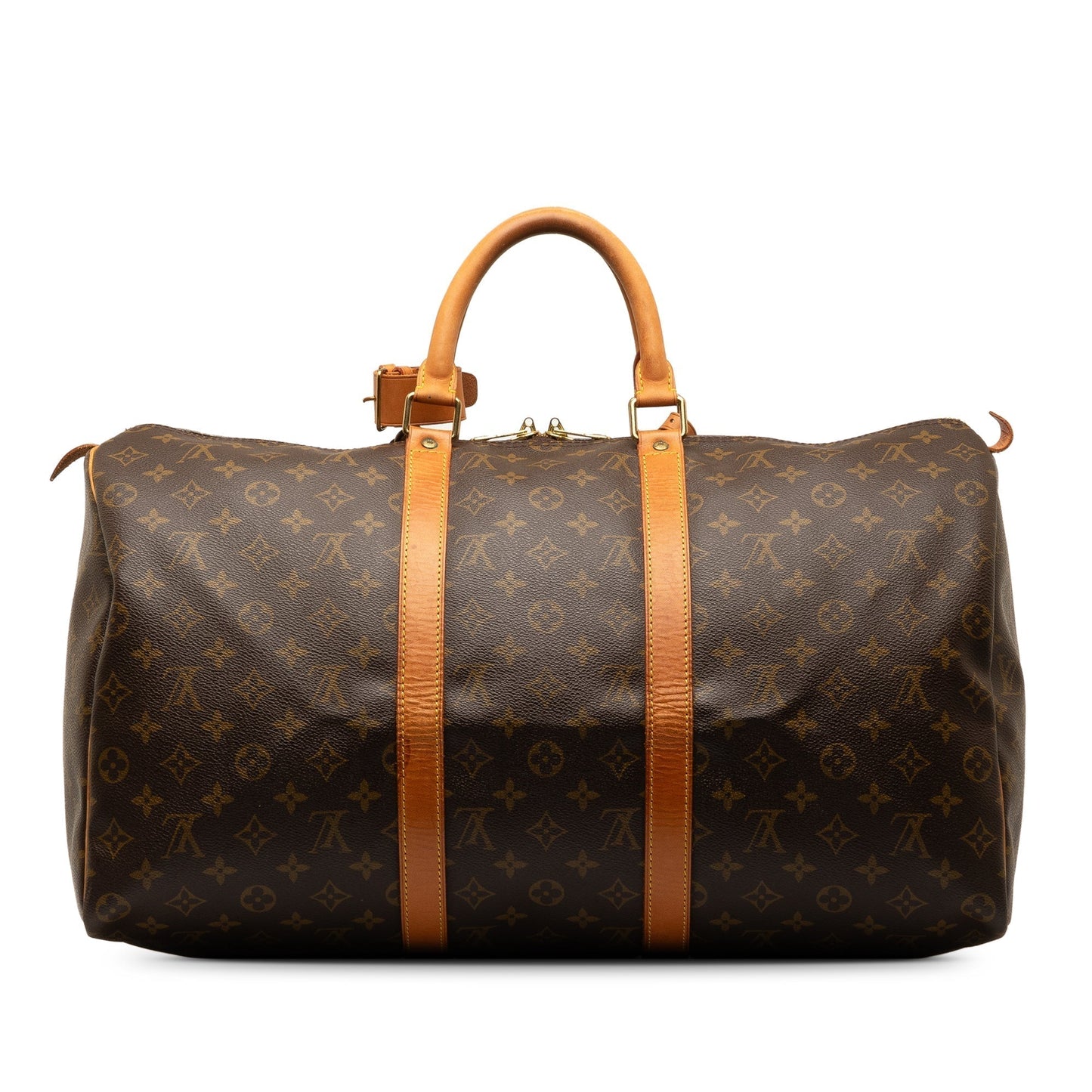 Brown Louis Vuitton Monogram Keepall 50 Travel Bag