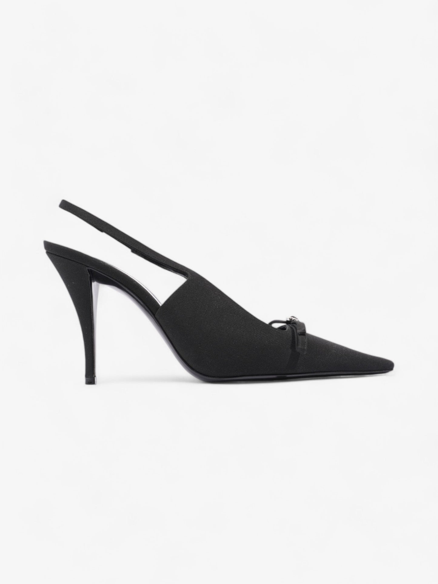 Saint Laurent Saint Aston  95 Black Satin EU 38 UK 5