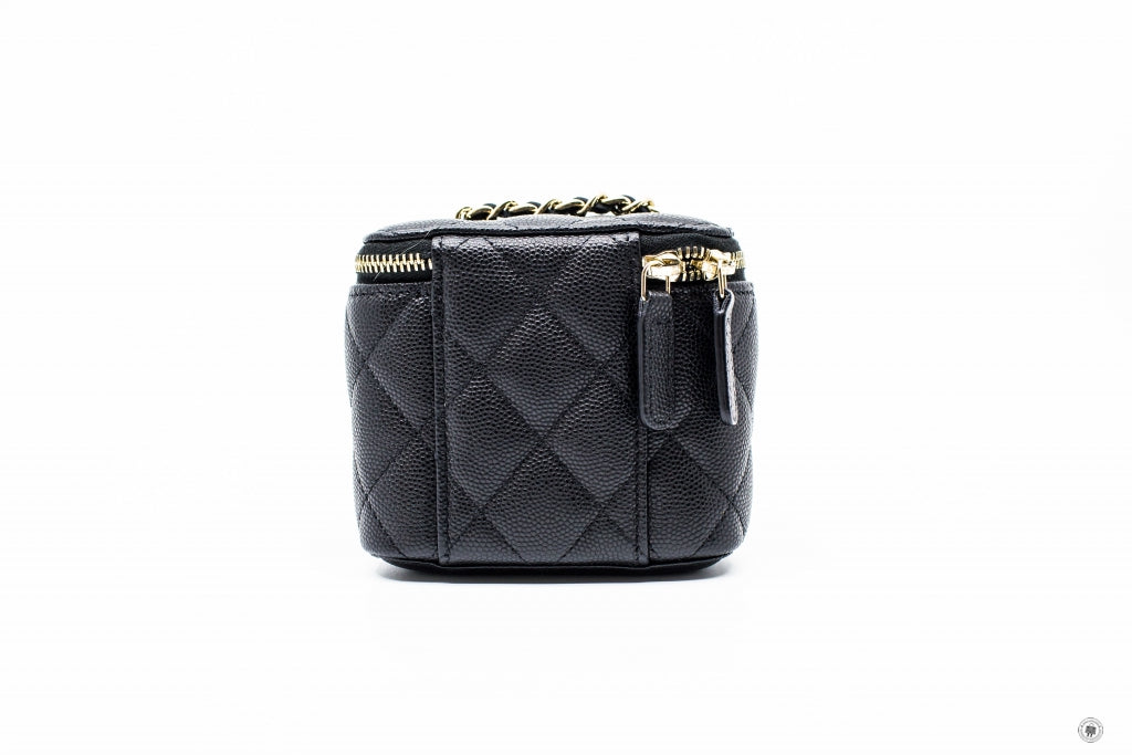 Chanel AP1340Y33352 Small Vanity Black   C3906 Caviar Shoulder Bags Pbhw