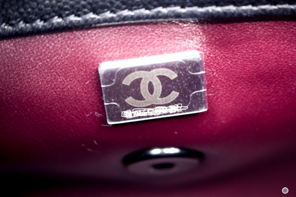 Chanel AS2215B06818 Mini Chervon Coco Flap Caviar Black   94305 Caviar Shoulder Bags Bkhw