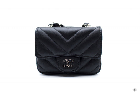 Chanel APB Classic Belt Bag Black /  Calfskin Shoulder Bags Shw