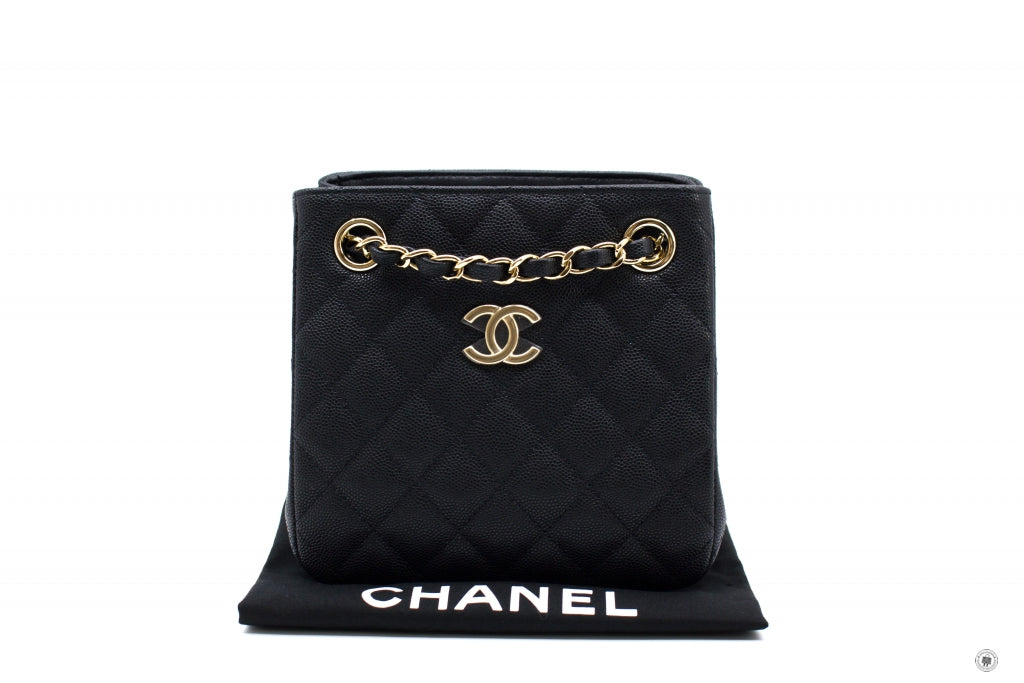 Chanel AS3176Y33352 Bucket Bag Black   94305 Caviar Shoulder Bags Ghw