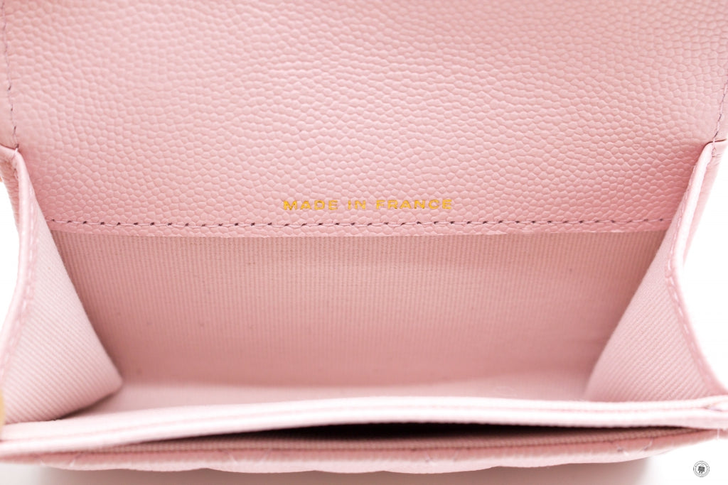 Chanel APY Classic Card Holder Pink / NH Caviar Card Holder Pbhw