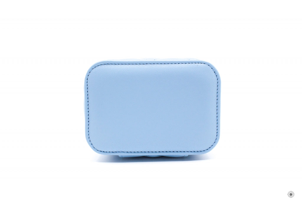 Chanel AP1447B08034 Small Vanity With Chain Crush Light Blue   NH626 Lambskin Shoulder Bags Gbhw