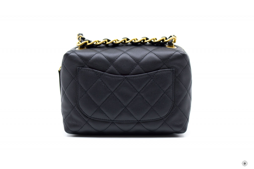 Chanel AS3229B08008 Mini Bowling Bag  Black   94305 Calfskin Shoulder Bags Gbhw