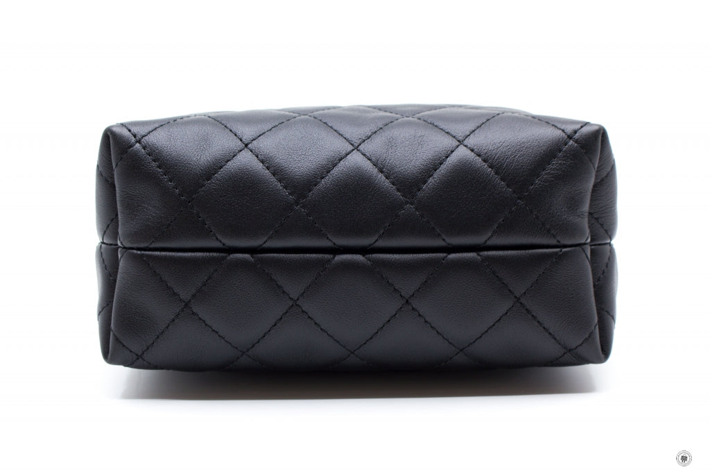 Chanel AS3229B08008 Mini Bowling Bag  Black   94305 Calfskin Shoulder Bags Gbhw