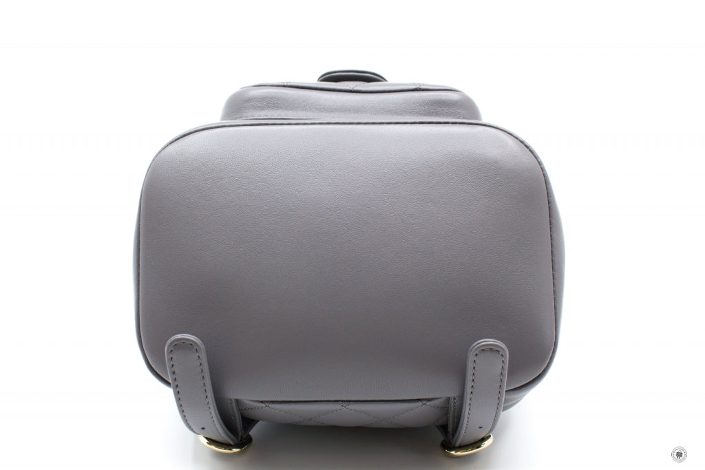 Chanel AS2908B08609 Mini Duma NI691   Grey Calfskin Backpacks Pbhw